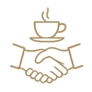 Icône accompagnement et conseil café professionnel